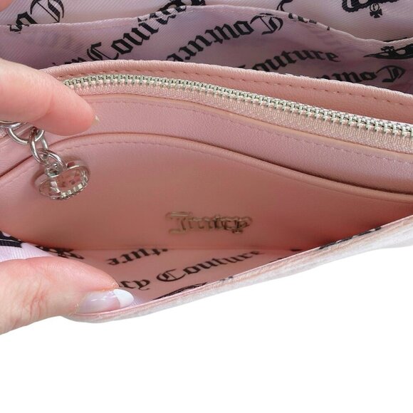 Juicy Couture Exclusive Pink Diamond Shoulder Crossbody Wallet Handbag Purse NWT - Picture 10 of 12